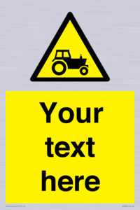 Custom warning farm machinery